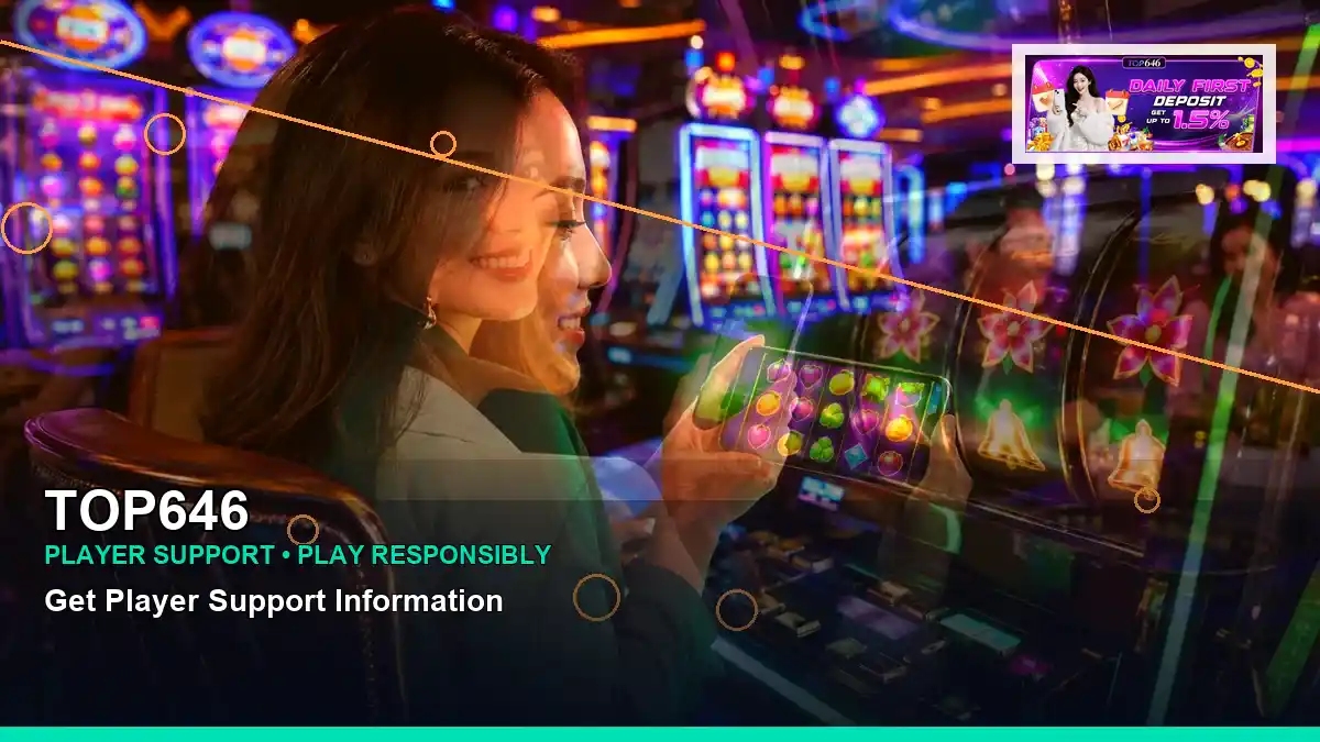 TOP646 adventure online slot games featuring an adult Filipina casino host with a layered collage composition