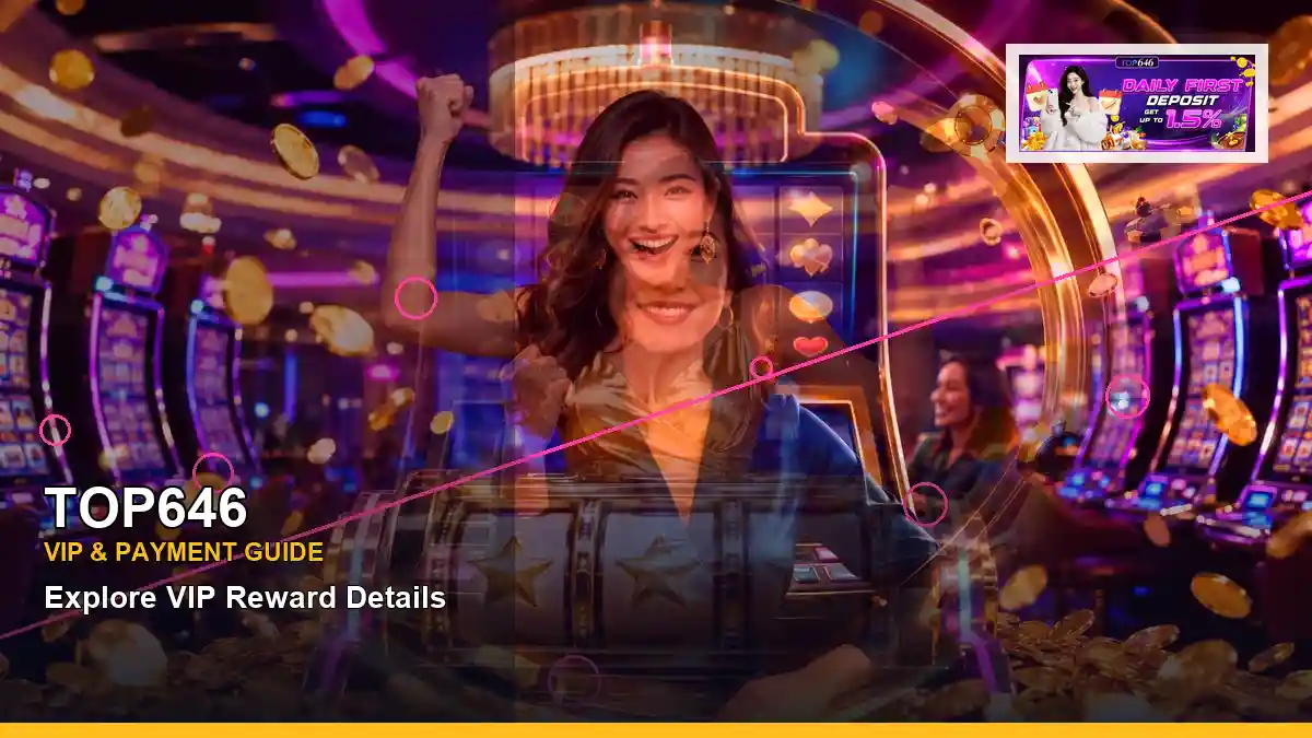 TOP646 neon-lit neon jackpot slot games in a right close-up layout for Philippine players
